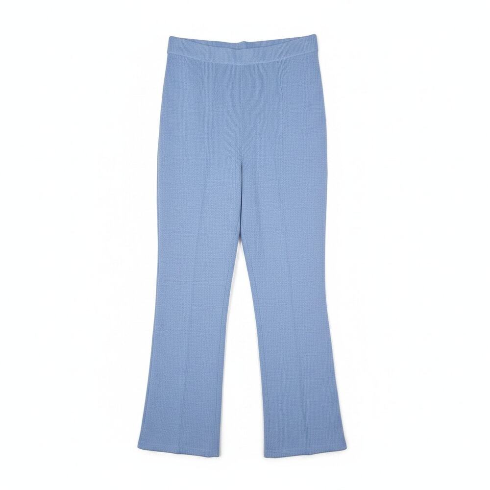 Vintage 90s St. John 6 Periwinkle Blue Classic Pant Trouser Classic Santana Knit